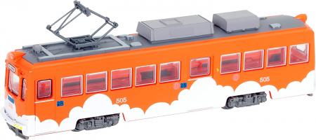 Railway Collection Railway Collection Hankai Train Model Mo 501 No. 505 Cloud Orange Diorama Supplies 315452