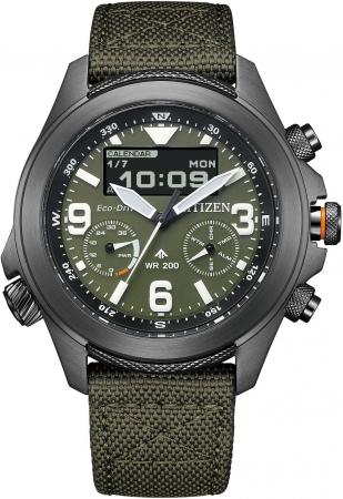 CITIZEN PROMASTER Light-Powered Eco-Drive Radio-Controlled Waterproof LAND Series JV1005-02W Men's Khaki