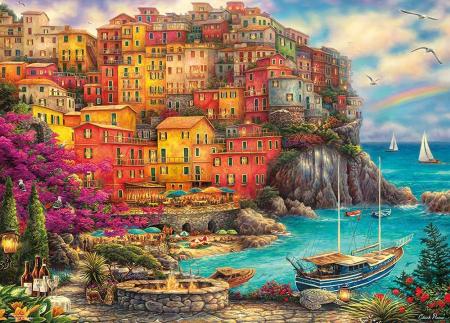 Beverly 600 Piece Jigsaw Puzzle Cinque Terre's Beautiful Day (38 x 53 cm) 66-181