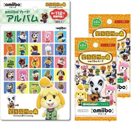 Animal Crossing amiibo Card Vol.2 (2 packs) + amiibo Card Album Animal Crossing Set
