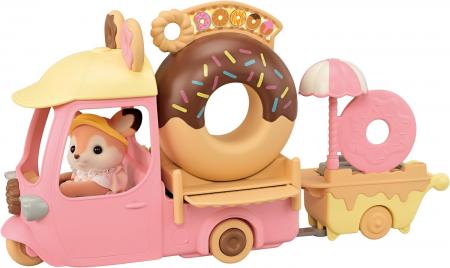 Sylvanian Families Amusement Park Shop (Delivery! Delicious Donut Wagon) Mi-93 ST Mark Certified Ages 3 and up Toy Dollhouse Sylvanian Families Epoch EPOCH
