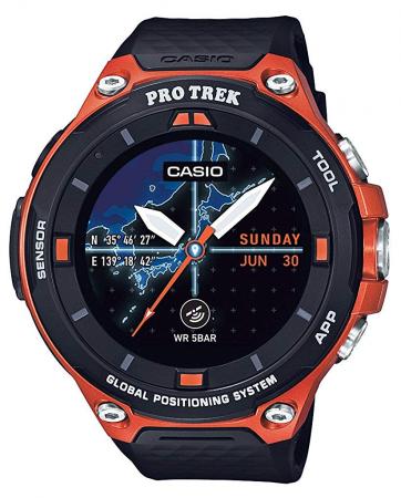 CASIO Watch Smart Outdoor Watch Pro Trek Smart GPS equipped WSD-F20-RG Black