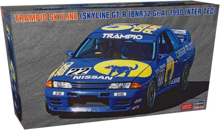 Hasegawa 1/24 Trampio Skyline (Skyline GT-R BNR32 Gr.A specification 1990 InterTEC) Plastic Model Kit 20791