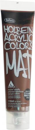 Holbein Acrylic Paint Coarse Grain Matte Type Burnt Amber M053 110ml