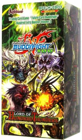 Lord Of Hundred Thunders Extra Booster Box - Future Card Buddy Fight 100 TCG English BFE-H-EB03 - 15 packs of 5 cards