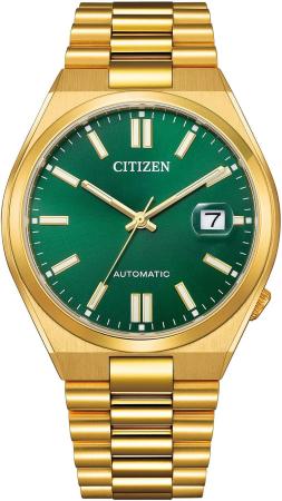 CITIZEN Citizen Collection Watch Waterproof Mechanical NJ0152-51X Men's Green and Gold