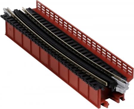 KATO N gauge single track deck girder curve iron bridge R448-15° vermillion 20-465 model railroad supplies