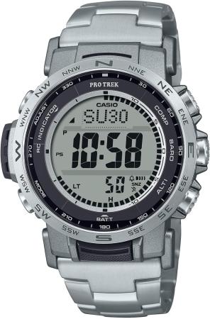 CASIO Pro Trek Watch Climber Line Radio Solar Sapphire Glass Uses Environmentally Friendly Materials PRW-35TLD-7JF Men's Silver