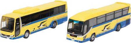 TOMYTEC The Bus Collection Bus Collection JR Tokai Bus Yellow Bus Set of 2 Diorama Supplies 335474