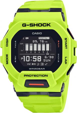 CASIO G-SHOCK Watch G-SQUAD with Bluetooth GBD-200-9JF Men's Yellow