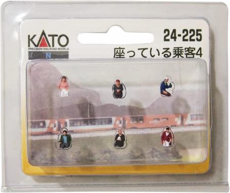 KATO N Gauge Sitting Passenger 4 24-225 Diorama Supplies