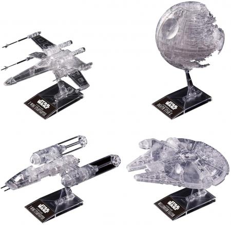 Star Wars 1/144 & 1/350 & 1/2700000 "Star Wars / Return of the Jedi" Clear Vehicle Set Plastic Model