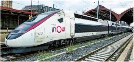 KATO N gauge No:10-2132 KATO French National Railways (SNCF) 5-car add-on set, TGV Euroduplex inOui (Euroduplex 