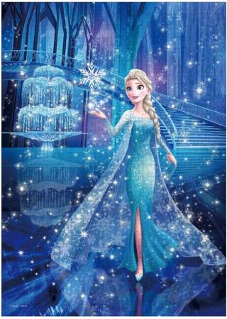 Tenyo (Tenyo) (Made in Japan) 500-Piece Jigsaw Puzzle Disney Elsa's Magic (Frozen) (35x49cm) D-500-683 Flash Magic with Glue, Spatula, and Service Card
