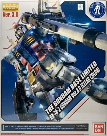 MG 1/100 Gundam Base Limited RX-78-2 Gundam Ver.3.0 (Clear Color) Mobile Suit Gundam