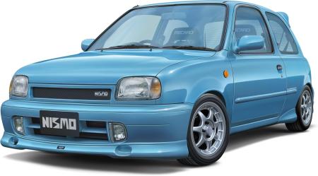 1/24 Inch Up Series No.1006 NISSAN MARCH (K11 Type) with NISMO Parts, NISMO 40th Anniversary, Assembled Case, Plastic Model