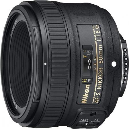 Nikon single focus lens AF-S NIKKOR 50mm f / 1.8G full size compatible