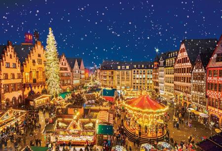 (Made in Japan) Beverly 1000-Piece Jigsaw Puzzle: Frankfurt Christmas Market (49x72cm) 1000-129