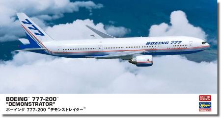 Hasegawa 1/200 Boeing 777-200 Demonstrator Plastic Model 10857