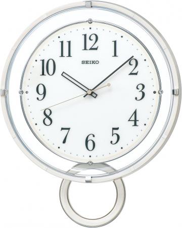 Seiko Clock Wall Clock Radio Analog Decorative Pendulum White PH205W SEIKO