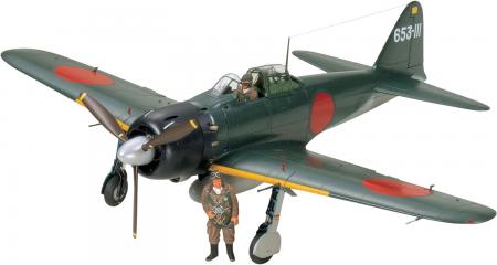Tamiya 1/32 Aircraft Series No.18 Japanese Navy Mitsubishi Zero Type Carrier Fighter Type 52 Plastic Model 60318