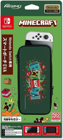 [Nintendo Licensed Product] Smart Pouch EVA Minecraft Graphic Design for Nintendo Switch