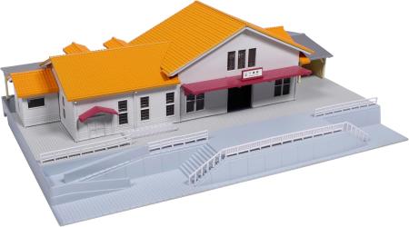 KATO N Gauge Suburban Station Building with Orange Roof, Diorama Supplies, 23-211C