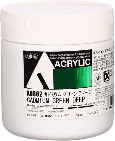 Holbein acrylic paint acrylic color cadmium green deep AU862 330ml 016862