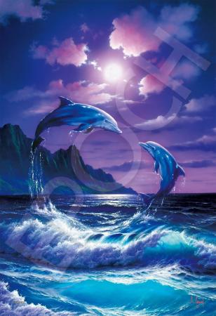 300 Piece Jigsaw Puzzle Jumping Dolphins (26x38cm)