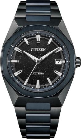 CITIZEN Watch Attesa Light-Powered Eco-Drive GPS Radio-Controlled Waterproof Limited Edition Blue Universe Collection Lightweight CB3046-76E Men's Black Blue