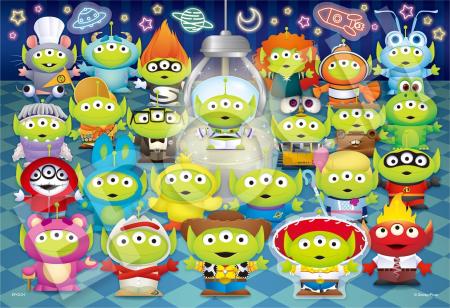 EPOCH 300 Piece Jigsaw Puzzle Disney Puzzle Decoration Collage Costume Aliens (26 x 38 cm) 73-407s with Glue, Spatula and Decoration Stickers