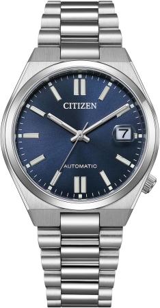 CITIZEN Citizen Collection Watch Waterproof Mechanical NJ0200-50M Men's Silver and Navy Blue