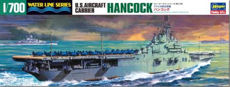 Hasegawa 1/700 Waterline Series US Navy Aircraft Carrier Hancock Plastic Model 708