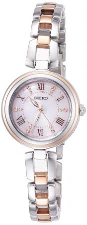 SEIKO SELECTION Solar radio bracelet type Pink gradation dial SWFH090 Ladies Silver