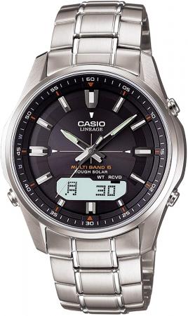 CASIO watch lineage radio wave solar LCW-M100D-1AJF men's silver