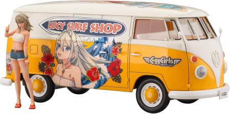 Hasegawa 1/24 Volkswagen Type 2 Delivery Van Lucy McDonnell with Figure Plastic Model SP658 (Car)
