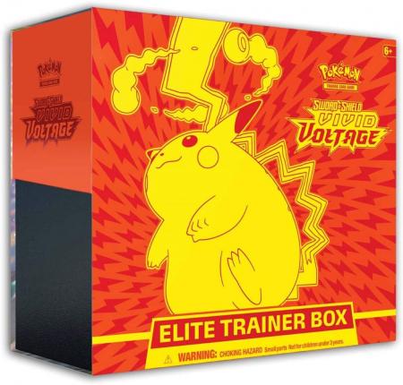 Pokemon Card: Sword & Shield 4 Vivid Voltage Elite Pikachu Trainer Box Multicolor