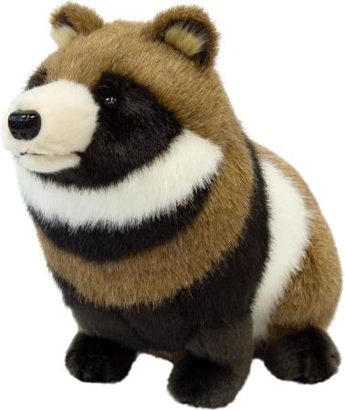 Yoshitoku Land Friends Plush Toy Raccoon 180345 Size: Approx. H21 x W17 x D31cm