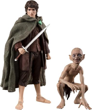 TAMASHII NATIONS SHFiguarts Frodo Baggins & Gollum (Lord of the Rings) Approx. 120mm PVC & ABS & Cloth Painted Movable Figure