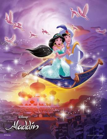 300Pieces Puzzle Puzzle Petite 2 Light Aladdin A puzzle that shines on a journey around the world (16.5x21.5cm)