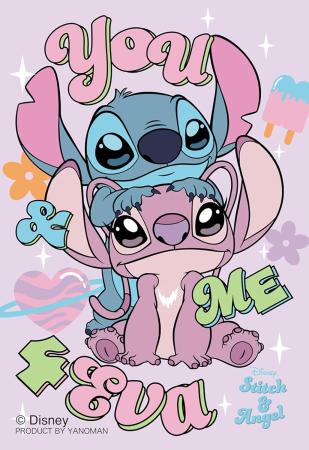 Yanoman (Made in Japan) 70-piece jigsaw puzzle Copan You & Me/Stitch & Angel (5.9x8.6cm) 70-47 Disney Portable jigsaw puzzle with sleeve (1 piece) and piece request form