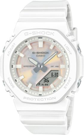 CASIO G-Shock Watch Mid-size Model Made with Environmentally Friendly Materials GMA-P2100PC-7AJF Women's White