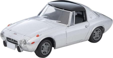 Tomytec Tomica Limited Vintage 1/64 Scale LV-139c Toyota Sports 800 with Custom Wheels, Silver, 1969 Model, Finished Product, 336037