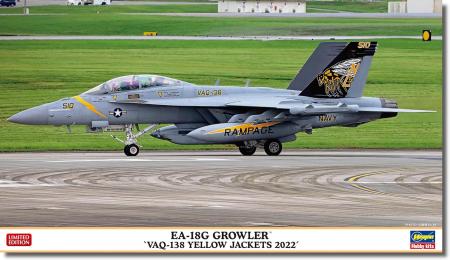 Hasegawa 1/72 US Navy EA-18G Growler VAQ-138 Yellow Jackets 2022 Plastic Model 02461