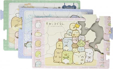 18+24+32 Piece Puzzle for Kids Sumikko Gurashi Learning Brain [Step Panorama Puzzle]