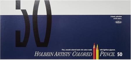 Holbein colored pencils 50 colors set