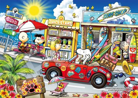 EPOCH 500 Super Small Piece Jigsaw Puzzle PEANUTS Snoopy Let's Drive (18.2 x 25.7 cm) 52-809 with Glue, Spatula, and Score Ticket