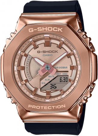 CASIO G-SHOCK Metal Covered GM-S2100B-8AJF Men's Red GM-S2100PG-1A4JF Black