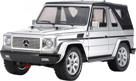 TAMITA 1/10 Electric RC Car Series No.635 Mercedes-Benz G 320 Cabrio Painted Silver Body (MF-01 X Chassis) 58635