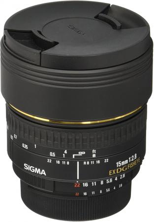 SIGMA single focus fisheye lens 15mm F2.8 EX DG DIAGONAL FISHEYE Diagonal fisheye for Nikon full size compatible 476441